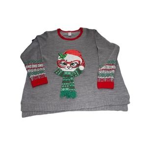 CHRISTMAS CAT SWEATER size 4x 26w/28w